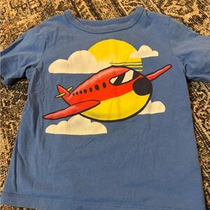 The Children's Place Blue Shirt with Airplane Design